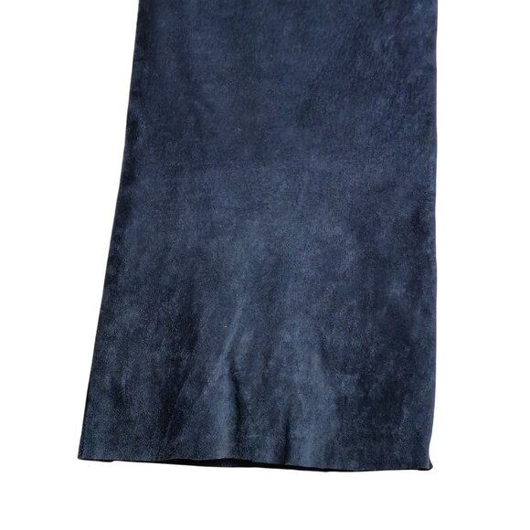 Y2K Karen Kane Lifestyle Womens High Rise Suede Leather Pants Size 8 Black Lined - Picture 11 of 11